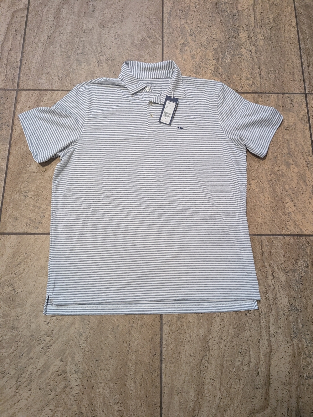 Vineyard Vines Performance Striped Polo Shirt XL NWT